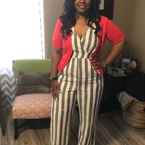 Linen Blend Gabrielle Union collection jump suit